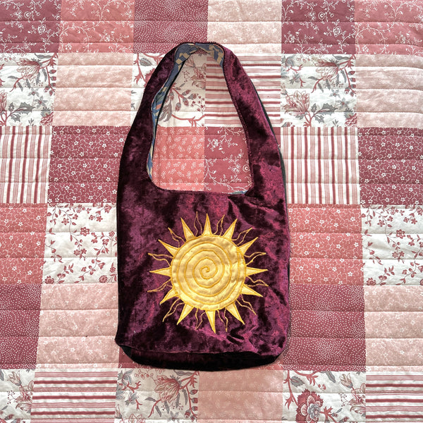 Sun and moon shoulder bag
