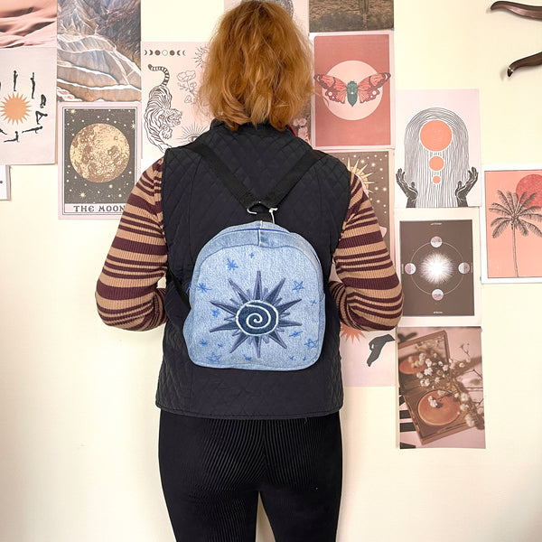 Sun denim rucksack