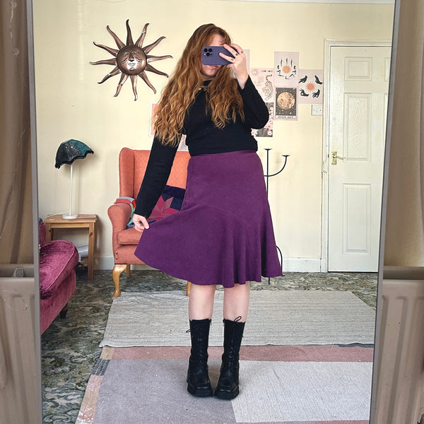 Lavender midi skirt (W30)