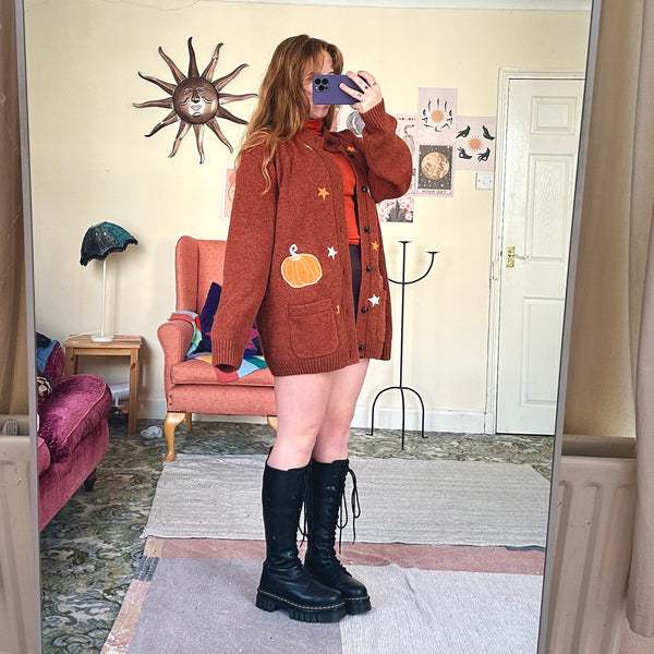 Pumpkin cardigan (XXL)