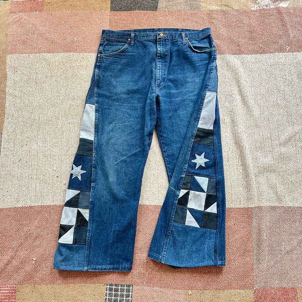 Star patchwork jeans (W40)