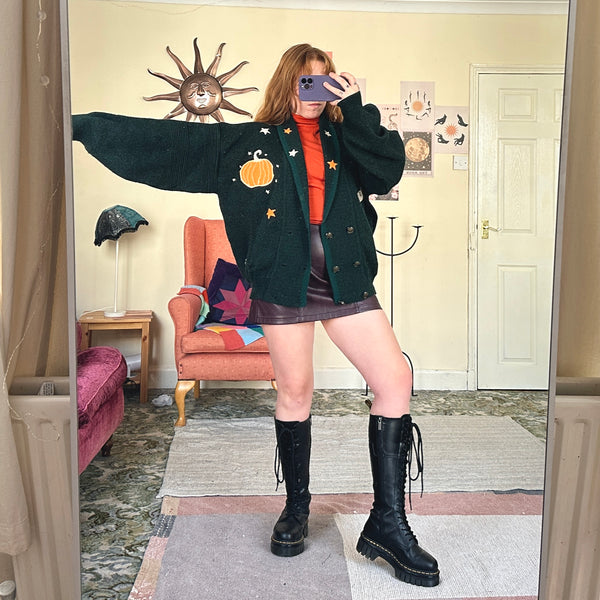 Pumpkin cardigan (L)