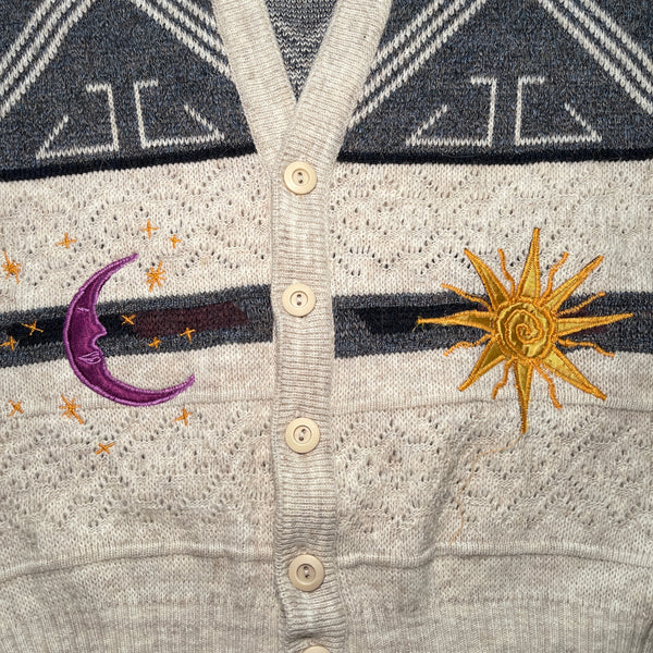 Sun and moon knit cardigan (S)