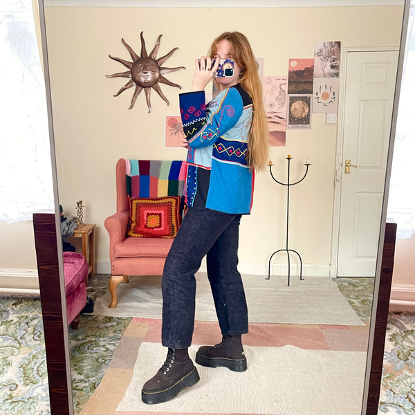 Sun embroidered jacket (M)