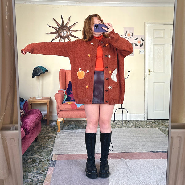 Pumpkin cardigan (XXL)