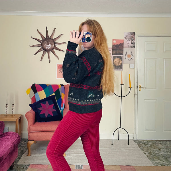 Deer knit jumper (M)