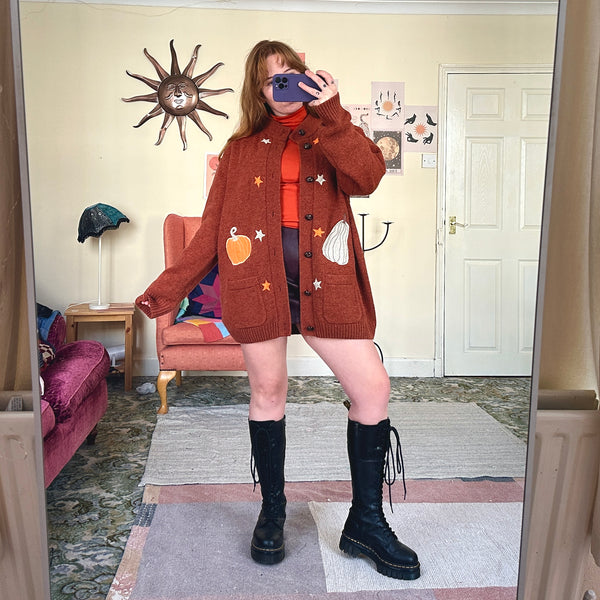 Pumpkin cardigan (XXL)