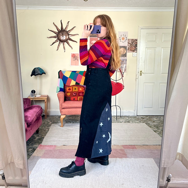 Moon pinafore dress (M)
