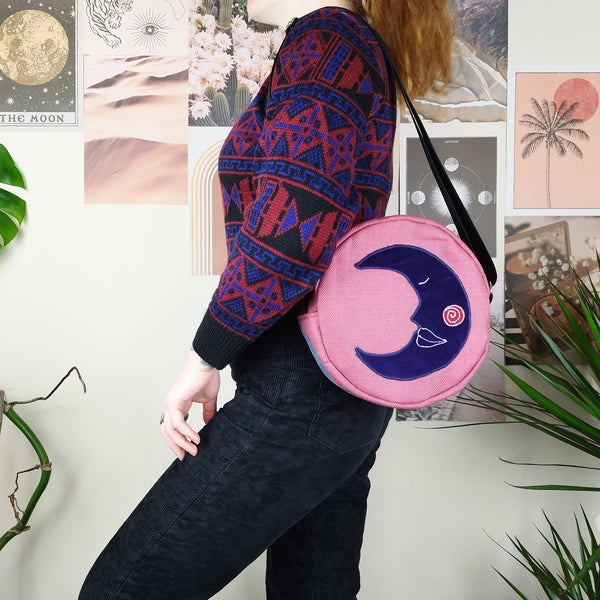 Sun and moon circle bag