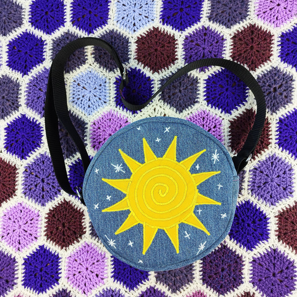Sun and moon circle bag