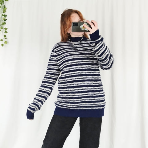 Stripy knit jumper (XL)