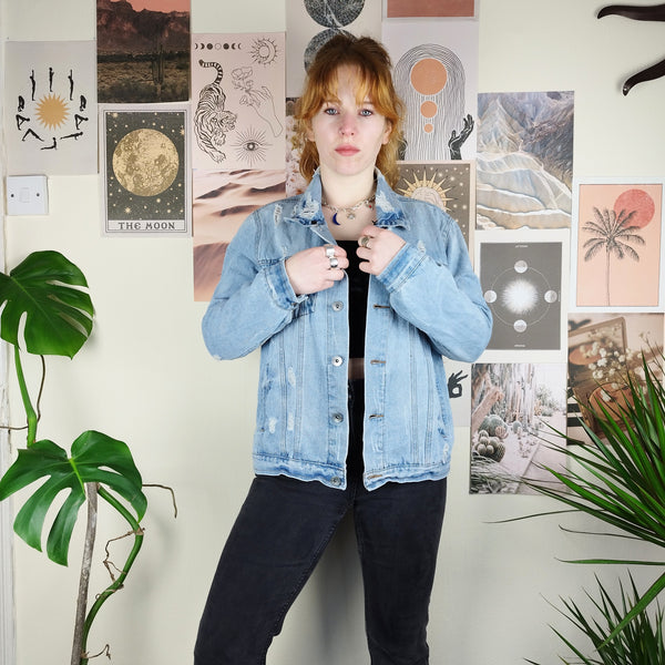Blue moon denim jacket (S)
