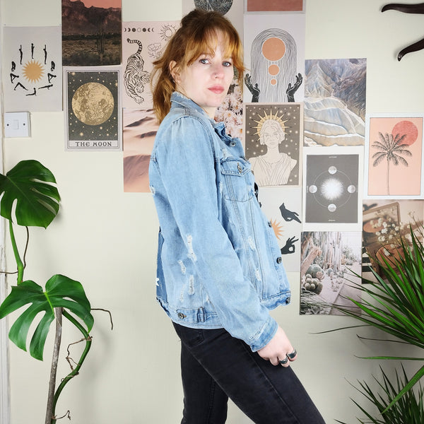 Blue moon denim jacket (S)