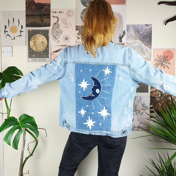 Blue moon denim jacket (S)