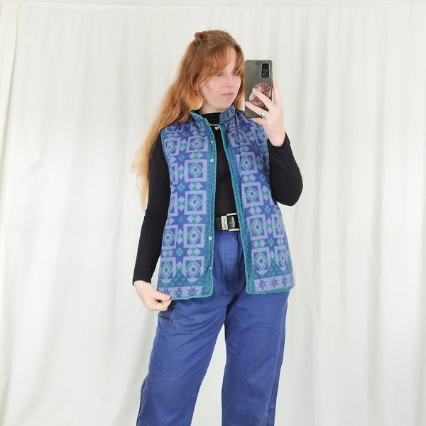 Jumbo cord reversible gilet (M)