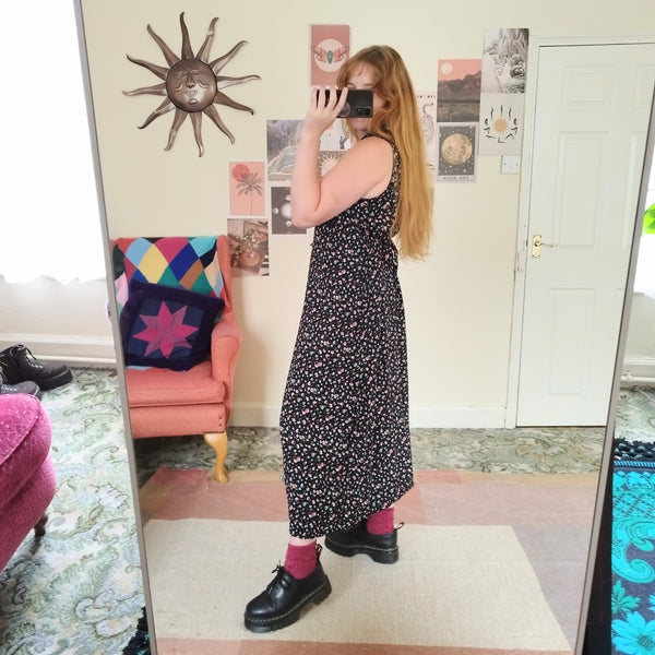 Rose bud sun dress (M)