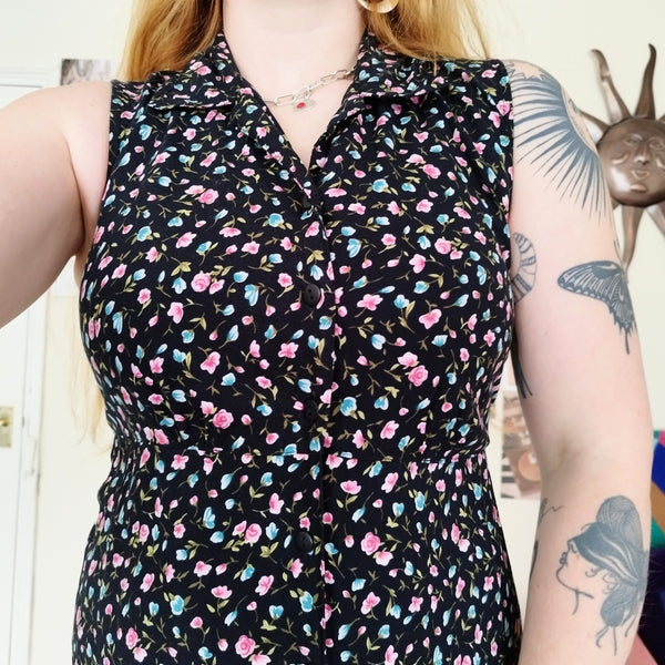 Rose bud sun dress (M)