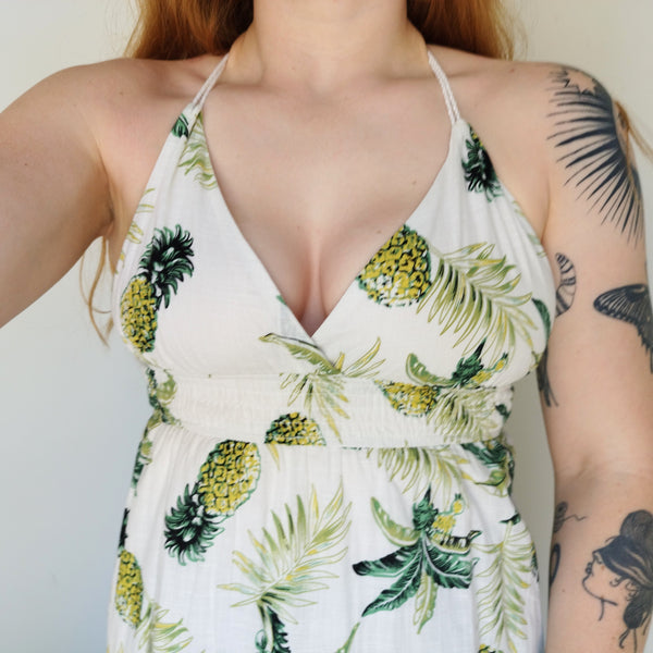 Pineapple maxi dress (S)