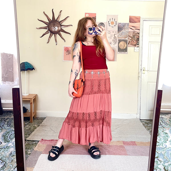 Rose midi skirt (S)