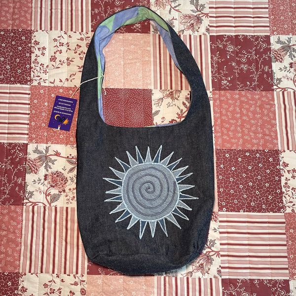 Sun and moon shoulder bag