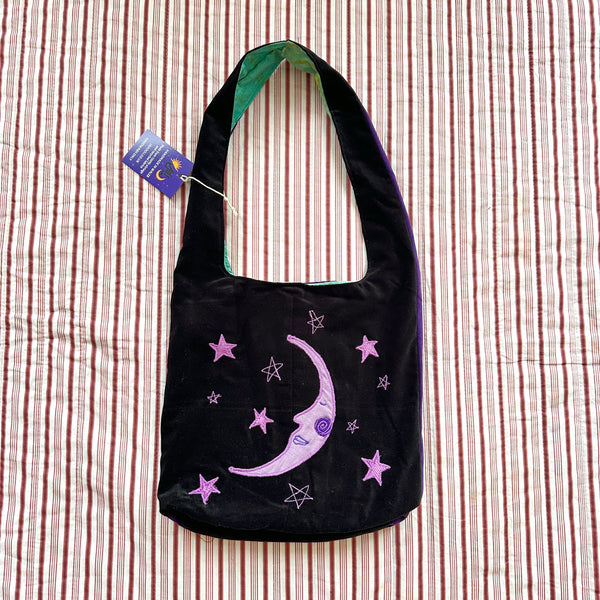 Sun and moon shoulder bag