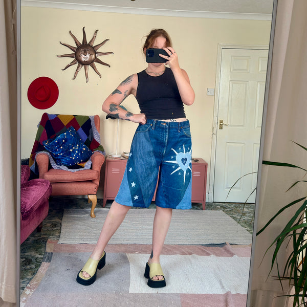 Heart jorts (W34)