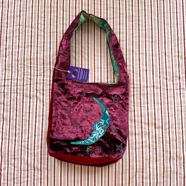 Sun and moon shoulder bag