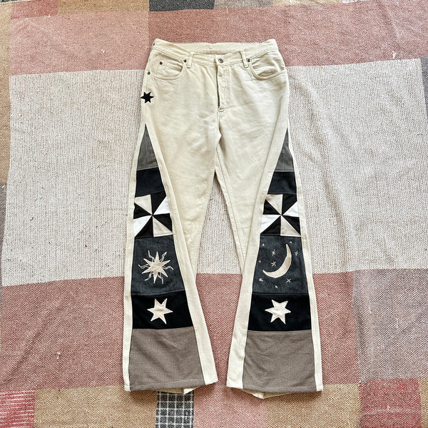 Moon patchwork jeans (W32)