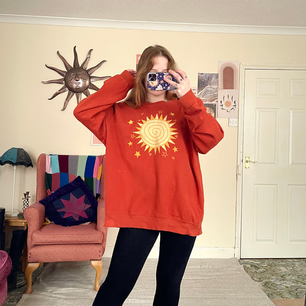 Sun sweater in orange (XL)