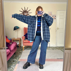 Midnight plaid jacket (XL)