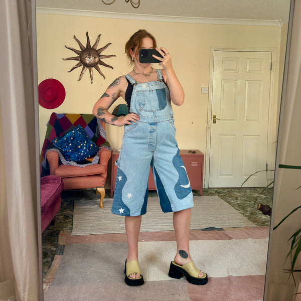 Moon dungarees (M)