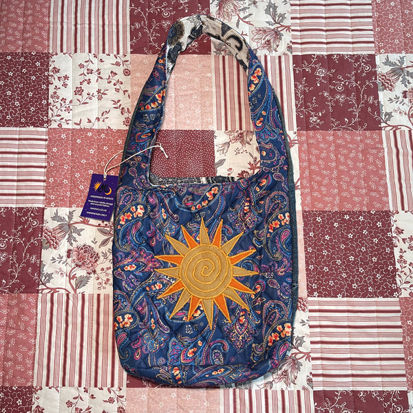 Sun and moon shoulder bag