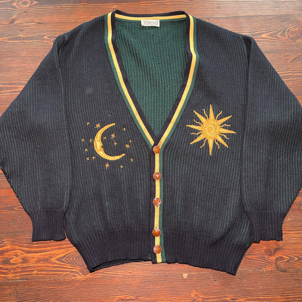 Sun and moon knit cardigan (S)