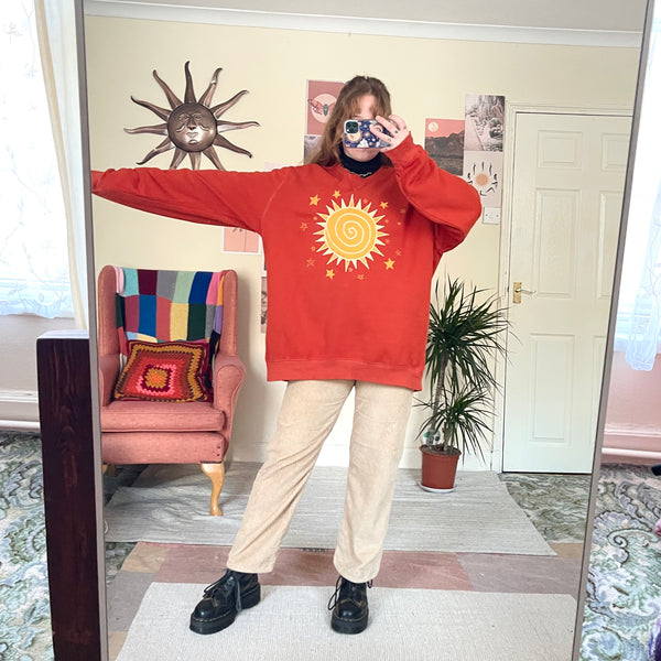 Sun sweater in orange (XL)