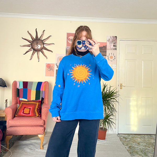 Sun sweater in blue (XL)