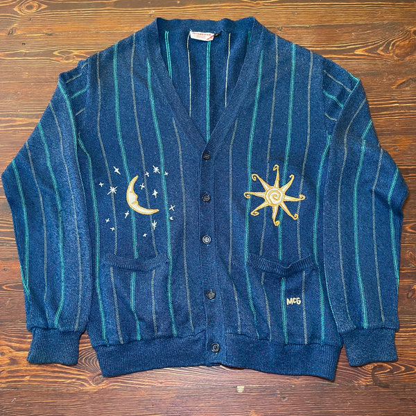 Sun and moon knit cardigan (M)