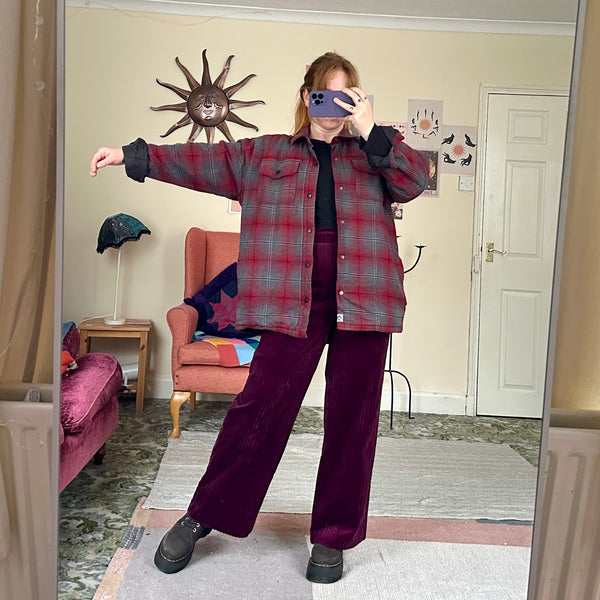 Ruby plaid jacket (L)