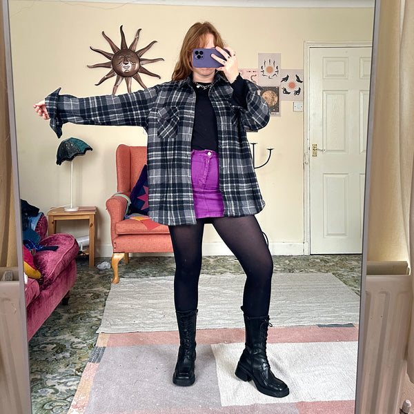 Sun plaid jacket (L)