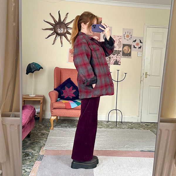 Ruby plaid jacket (L)