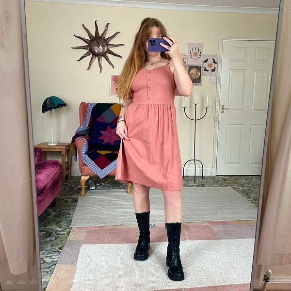 Rose pink dress (M)