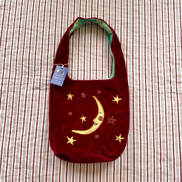 Sun and moon shoulder bag