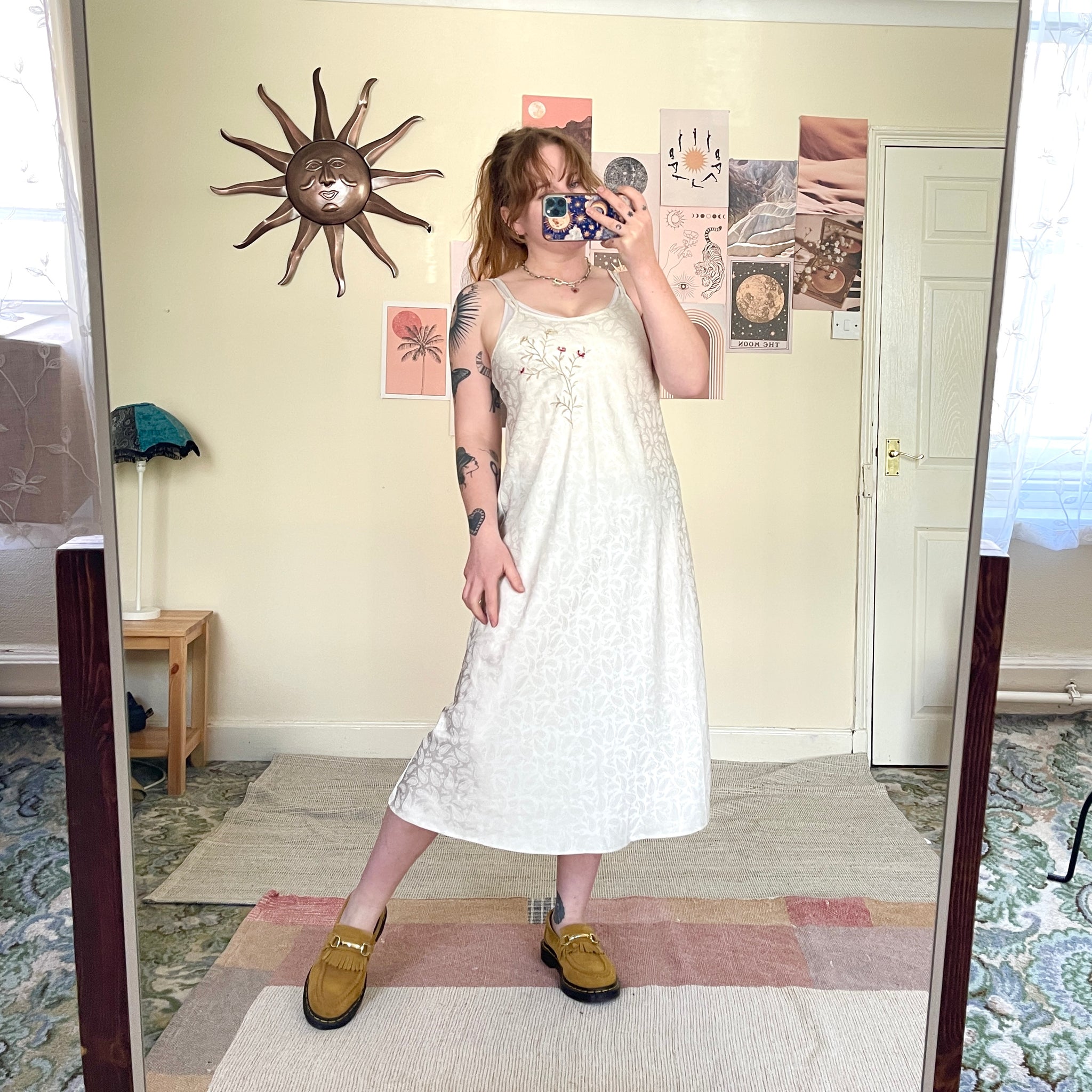 Paisley slip dress (M)