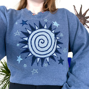 Sun sweater in ice blue (L)