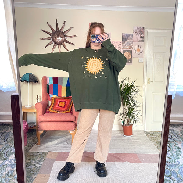 Sun sweater in green (2XL)