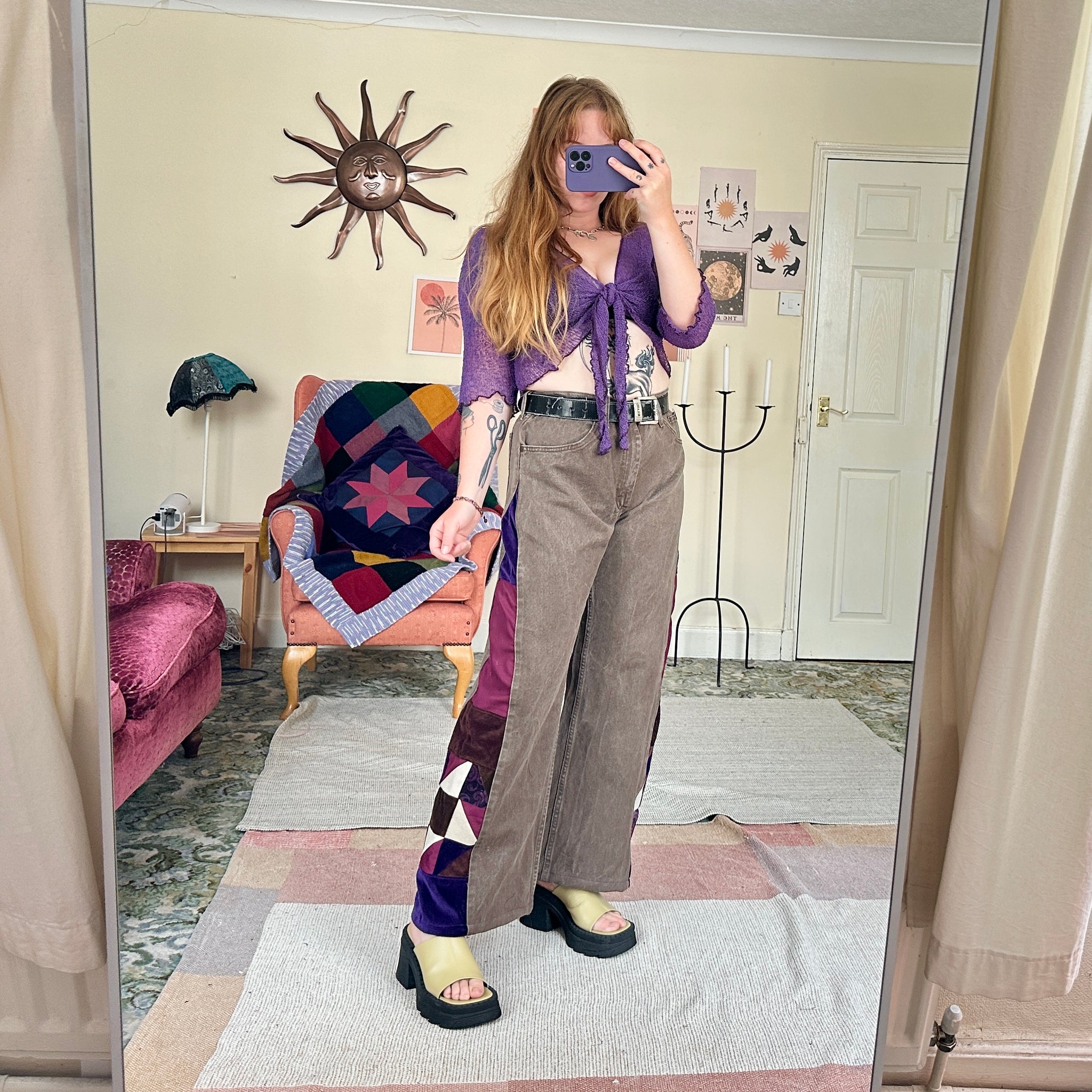 Earth patchwork jeans (W34)