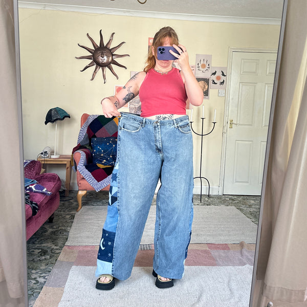 Moon patchwork jeans (W42)