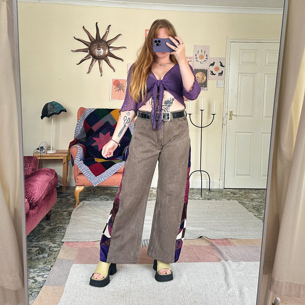 Earth patchwork jeans (W34)