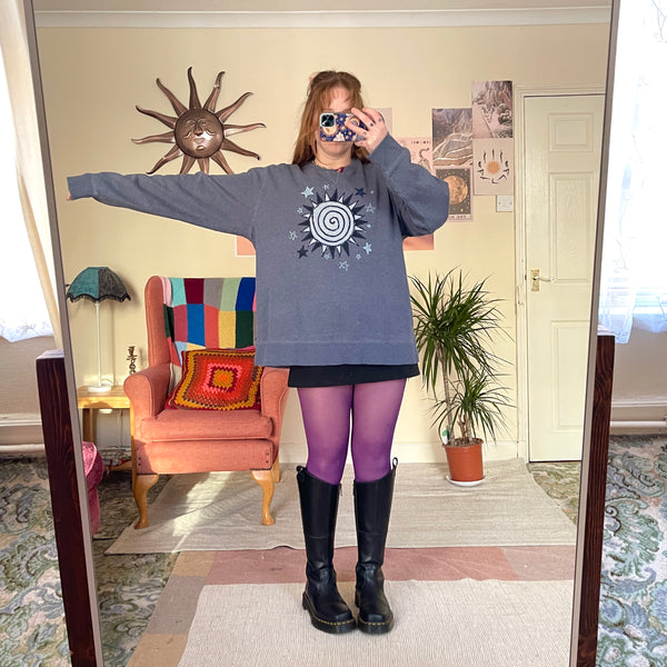 Sun sweater in ice blue (L)