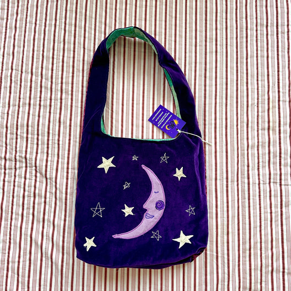 Sun and moon shoulder bag