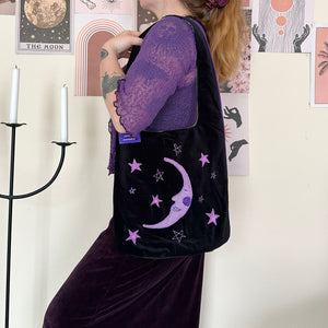 Sun and moon shoulder bag